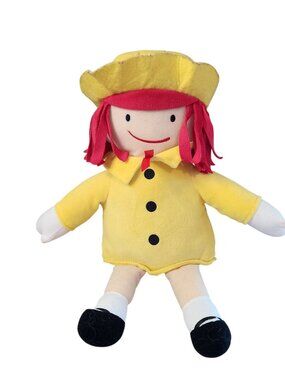 Kohls Cares MADELINE 14" Plush Doll Toy Stuffed Yellow Hat & Dress